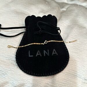 LANA
14k Diamond Initial Bracelet
Letter P